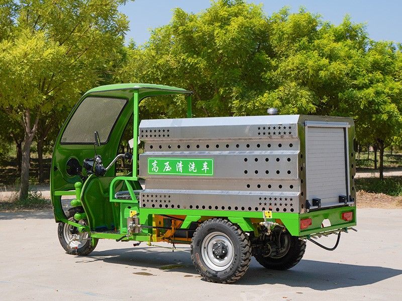 不銹鋼電動(dòng)三輪高壓清洗車(800L)
